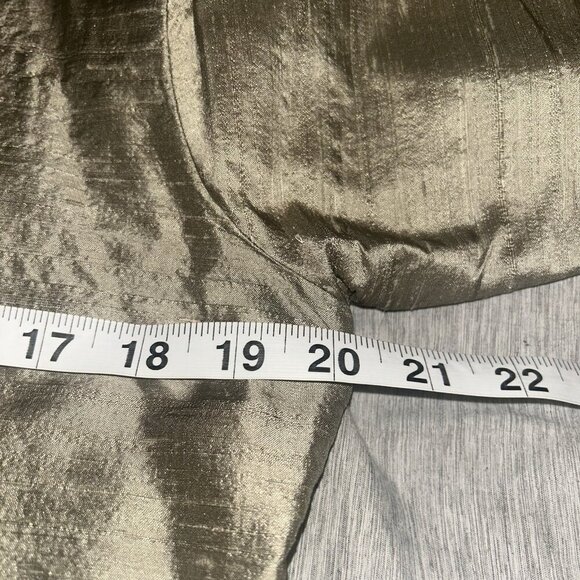 St. John Sport by Marie Green Long Sleeve Button Down Tie Waist Jacket Top Sz P - Picture 9 of 11